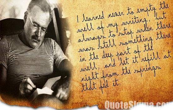 Ernest Hemingway Quotes